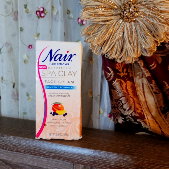 Nair Other - Nair Brazilian Spa Clay Facial Hair Remover Mango Butter & Acai Berry  NWOT